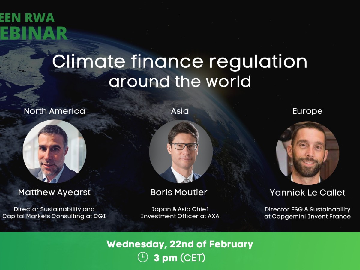 Webinar: Climate finance regulation around the�world